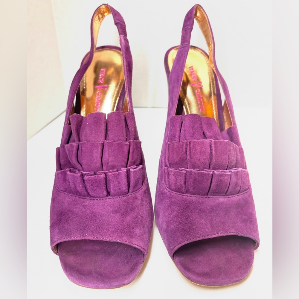 Vintage Vince Camuto Slingbacks Heels Size 8 - Picture 2 of 9